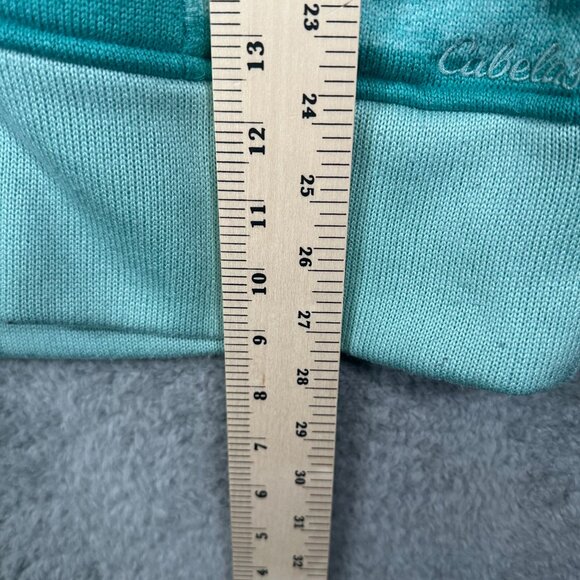 Cabela's Women's Zip Up Sweatshirt with Hood Light Green Hoodie Size Small - Picture 9 of 11